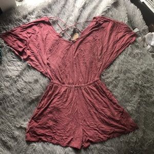 American Eagle wide neck romper